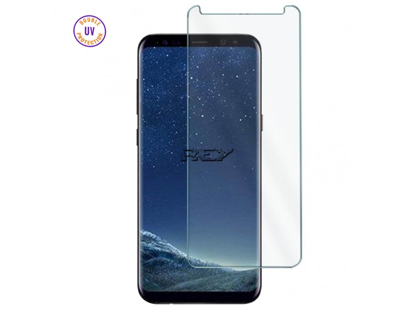 Protector Pantalla SAMSUNG GALAXY S8 Cristal Templado, Doble Protección UV