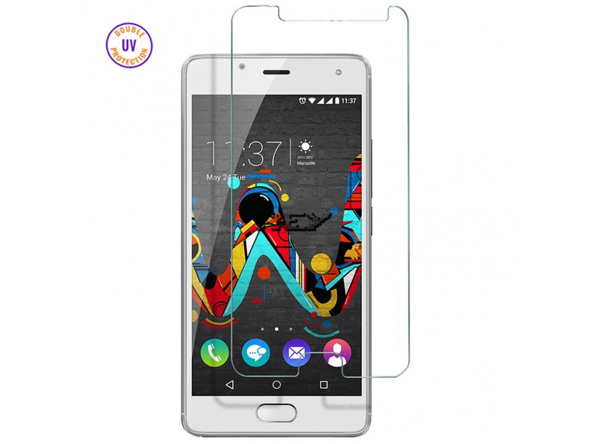 Protector Pantalla WIKO U FEEL LITE Cristal Templado, Doble Protección UV