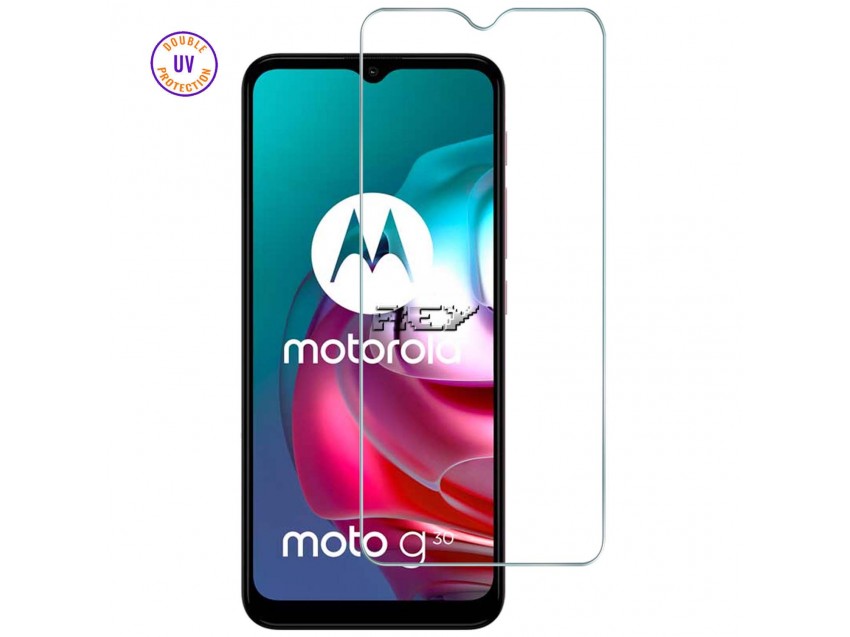 Protector Pantalla MOTOROLA MOTO G30 Cristal Templado, Doble Protección UV