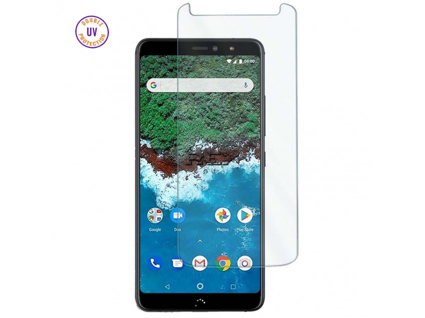 Protector Pantalla BQ AQUARIS X2 PRO Cristal Templado, Doble Protección UV