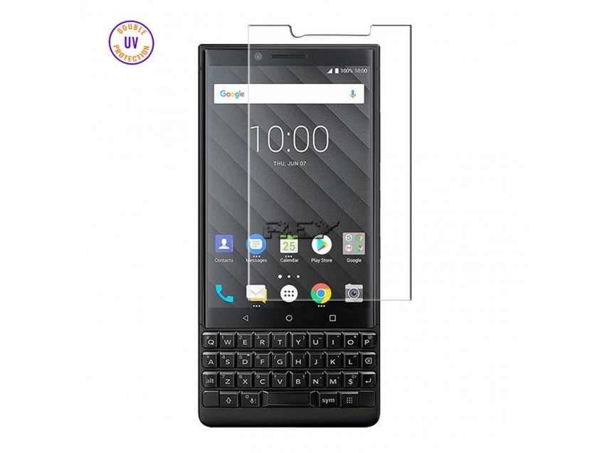 Protector Pantalla BLACKBERRY KEY 2 Cristal Templado, Doble Protección UV