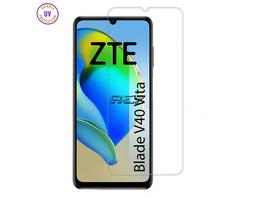Protector Pantalla ZTE BLADE V40 DESIGN Cristal Templado, Doble Protección UV