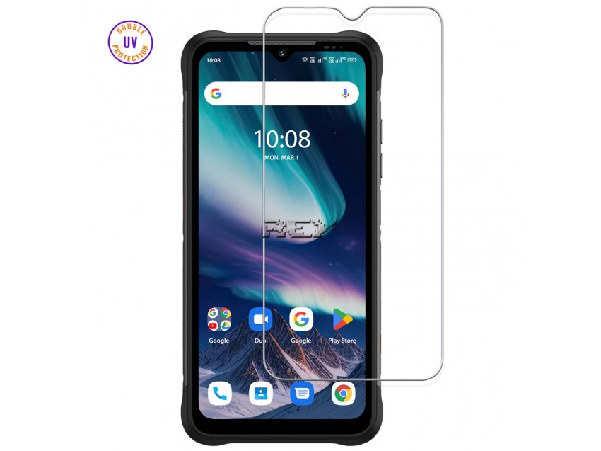 Protector Pantalla UMIDIGI BISON X20 Cristal Templado, Doble Protección UV