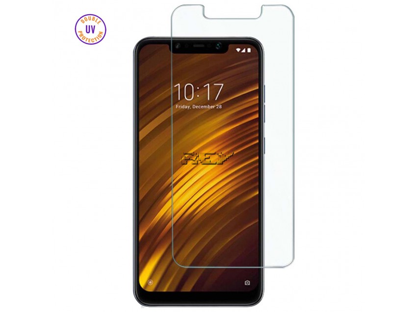 Protector Pantalla XIAOMI POCOPHONE F1 Cristal Templado, Doble Protección UV