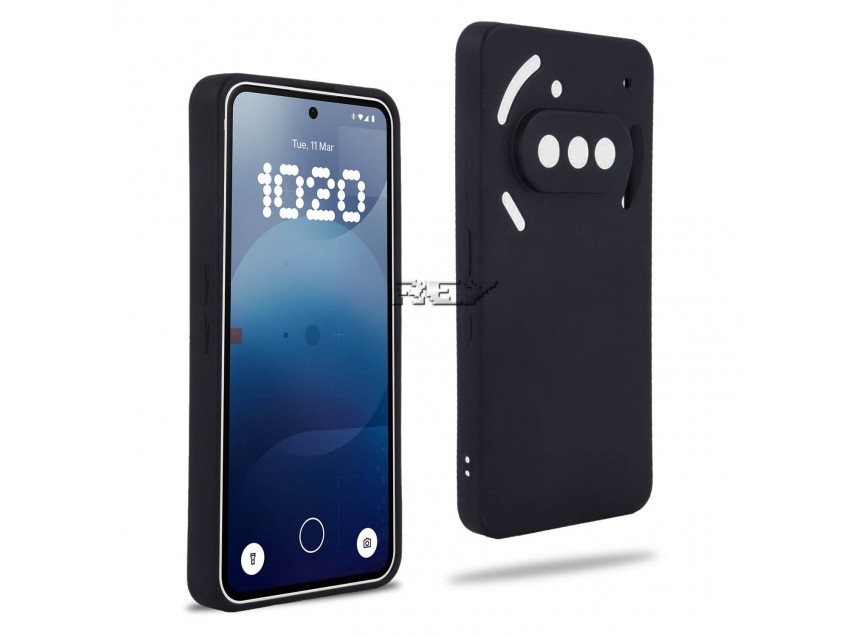 Funda Negra NOTHING PHONE 3A Silicona