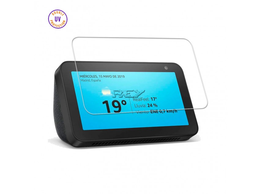 Protector Pantalla ECHO SHOW 8 1ª GEN Cristal Templado, Doble Protección UV