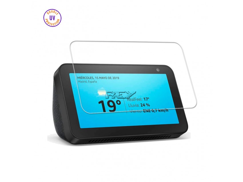 Protector Pantalla ECHO SHOW 8 2ª GEN Cristal Templado, Doble Protección UV