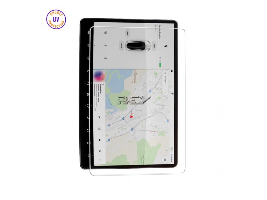 Protector Pantalla GPS TESLA MODEL Y 2020 Cristal Templado, Doble Protección UV