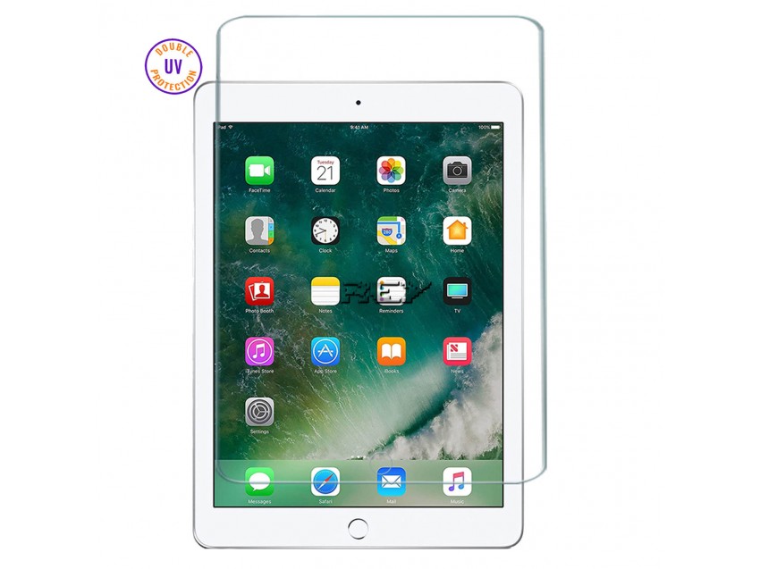 Protector Pantalla IPAD 2017 Cristal Templado, Doble Protección UV
