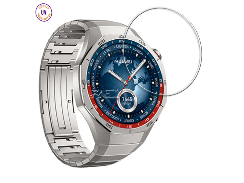 Protector HUAWEI WATCH GT 5 PRO 42MM Cristal Templado, Doble Protección UV