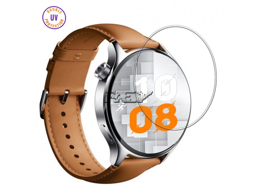 Protector XIAOMI WATCH S1 Cristal Templado, Doble Protección UV