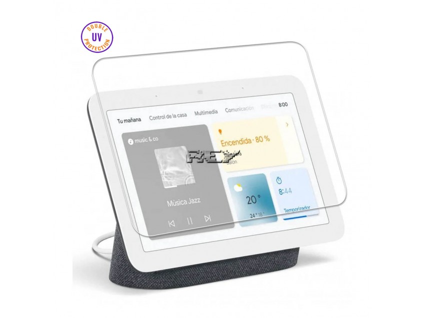 Protector Pantalla GOOGLE NEST HUB Cristal Templado, Doble Protección UV