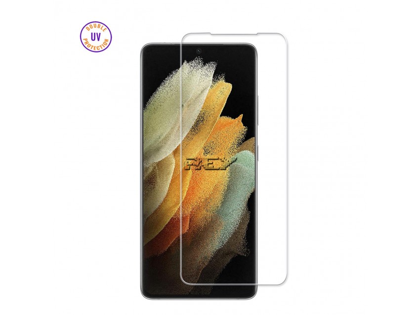 Protector Pantalla SAMSUNG GALAXY S21 ULTRA 5G Cristal Templado, Doble Protección UV