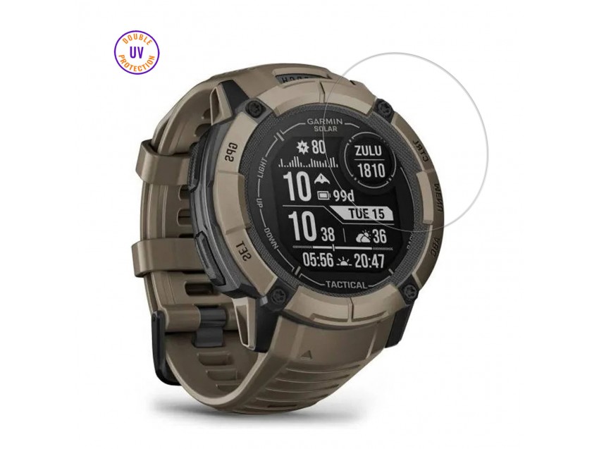 Protector GARMIN INSTINCT Cristal Templado, Doble Protección UV