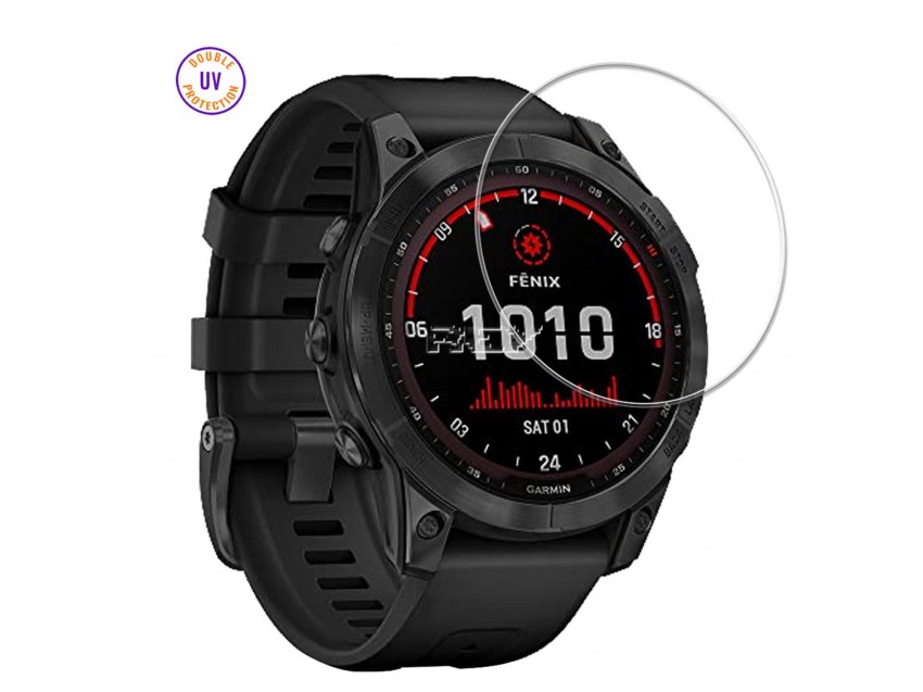 Protector GARMIN FENIX 7 47MM Cristal Templado, Doble Protección UV