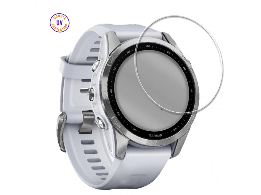 Protector GARMIN FENIX 7s PRO 42mm Cristal Templado, Doble Protección UV