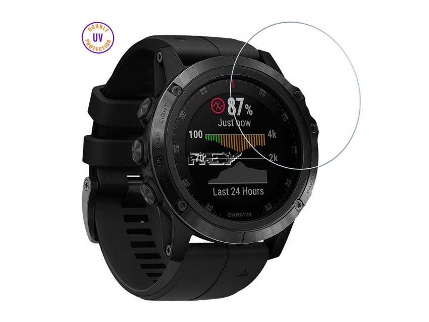 Protector GARMIN FORERUNNER 45s 42mm Cristal Templado, Doble Protección UV