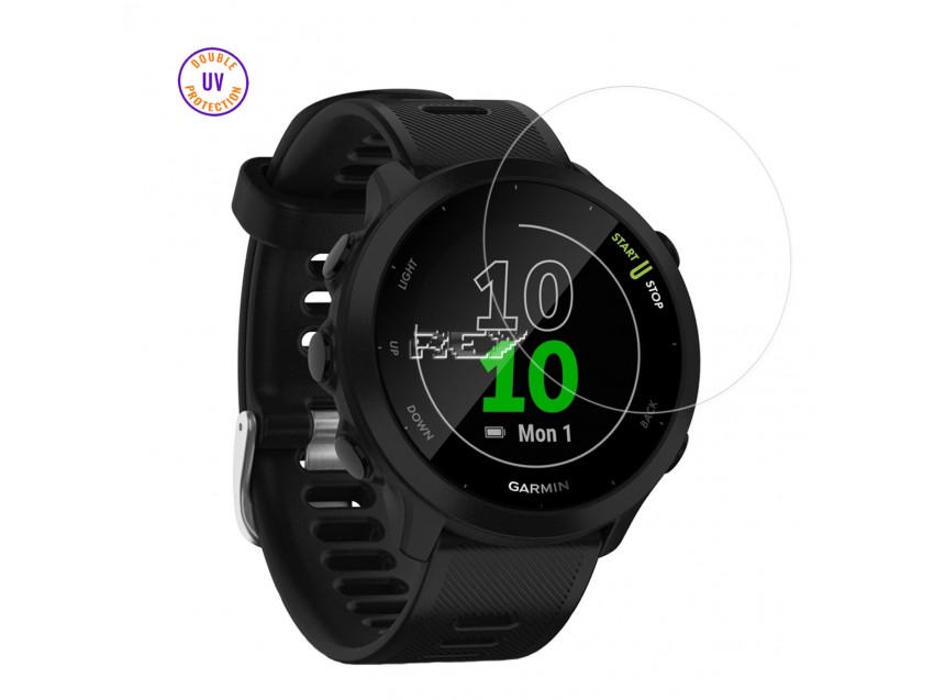 Protector GARMIN FORERUNNER 55 Cristal Templado, Doble Protección UV
