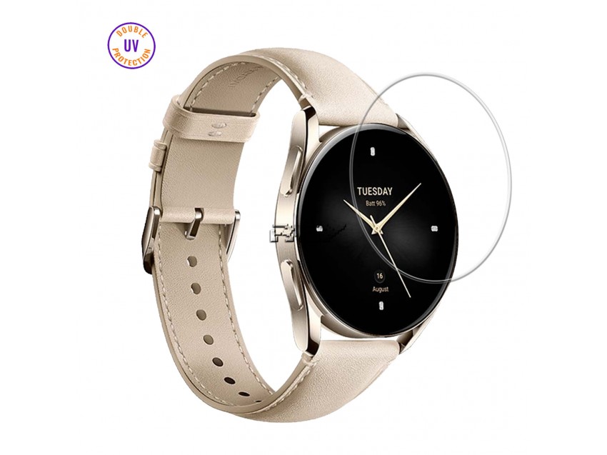 Protector XIAOMI WATCH S2 42mm Cristal Templado, Doble Protección UV