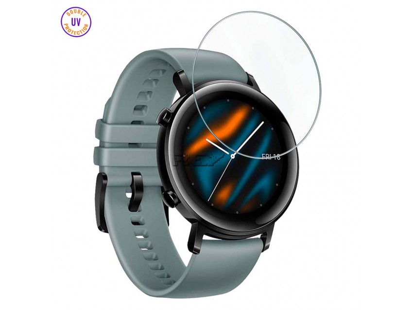 Protector HUAWEI WATCH GT 2 46mm Cristal Templado, Doble Protección UV