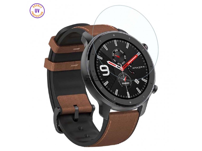 Protector XIAOMI AMAZFIT GTR 42mm Cristal Templado, Doble Protección UV