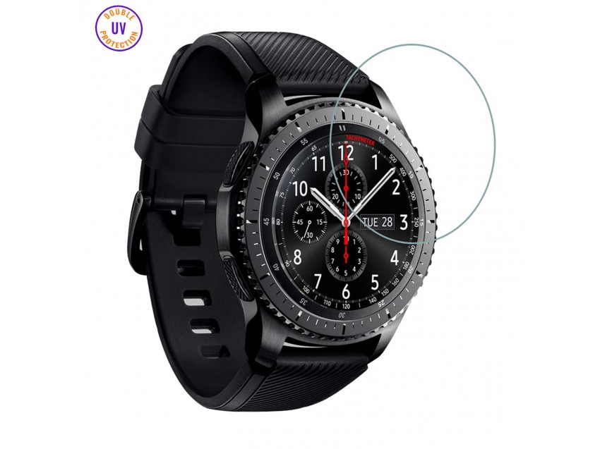 Protector SAMSUNG GEAR S3 Cristal Templado, Doble Protección UV