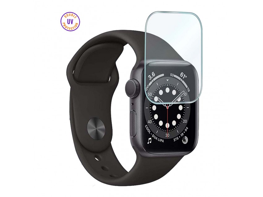 Protector APPLE WATCH SERIES 4 40mm Cristal Templado, Doble Protección UV