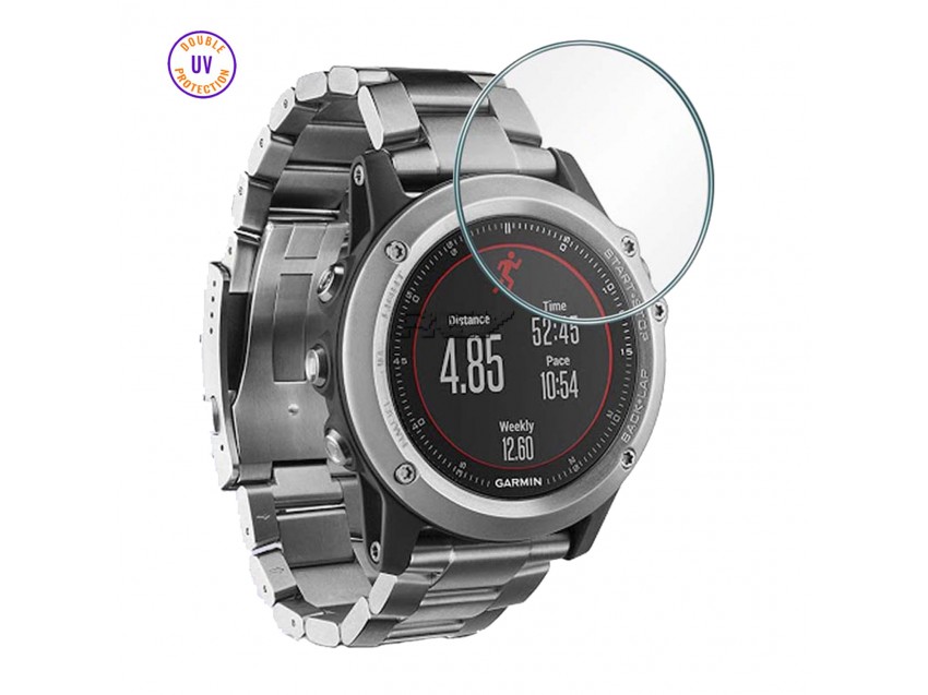 Protector GARMIN FENIX 3 Cristal Templado, Doble Protección UV