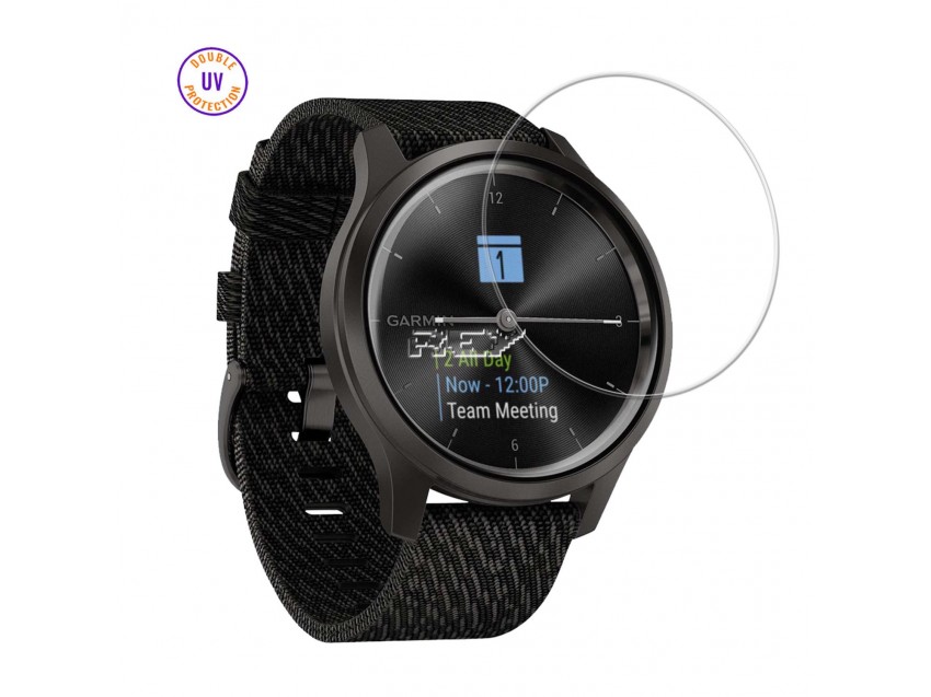 Protector GARMIN QUATIX 6 47mm Cristal Templado, Doble Protección UV