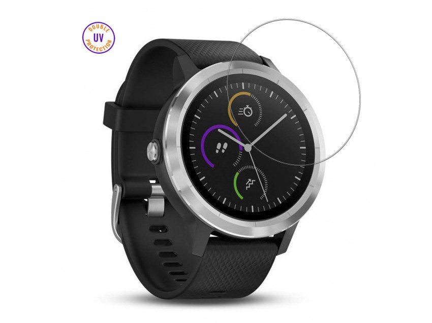 Protector GARMIN VIVOACTIVE 3 Cristal Templado, Doble Protección UV
