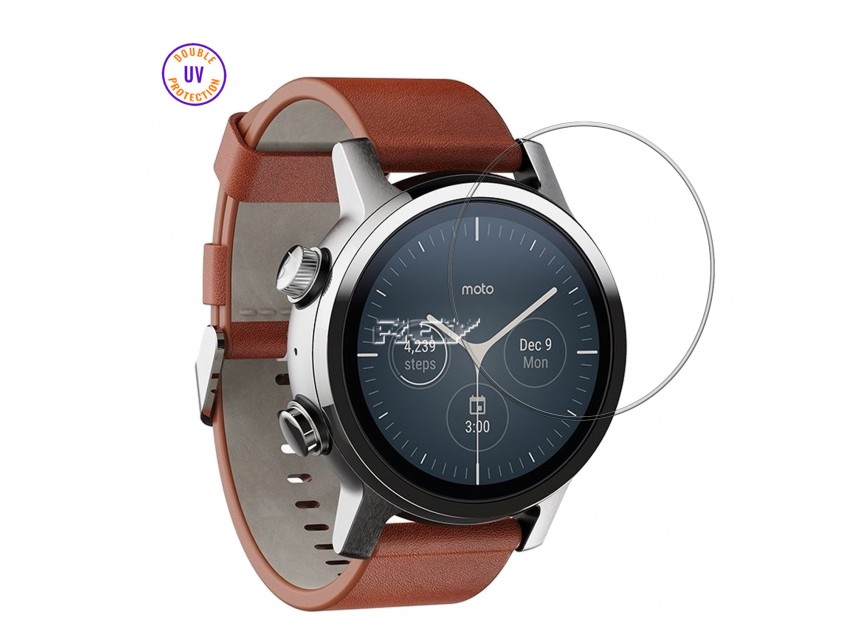 Protector MOTOROLA MOTO 360 42mm 2ª gen Cristal Templado, Doble Protección UV