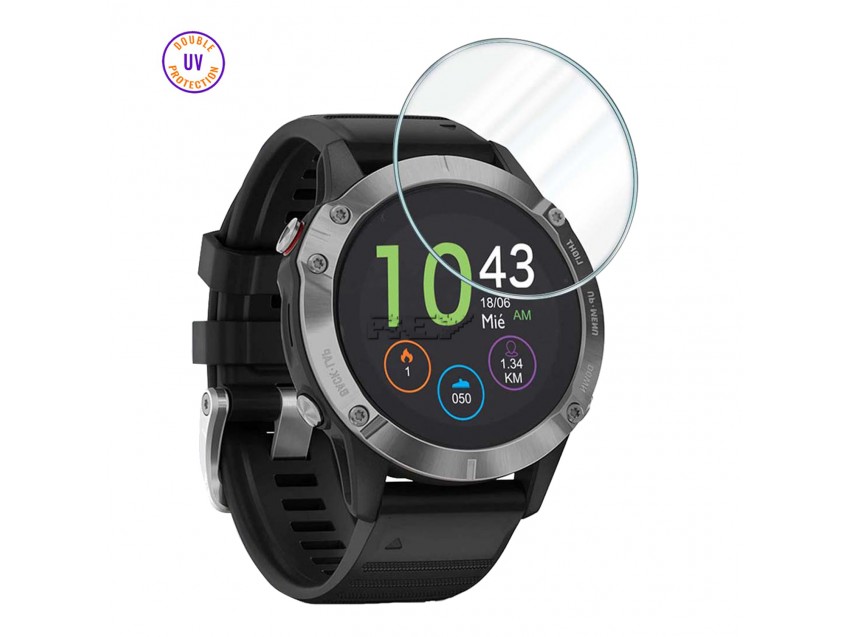 Protector GARMIN FENIX 5X 51mm Cristal Templado, Doble Protección UV