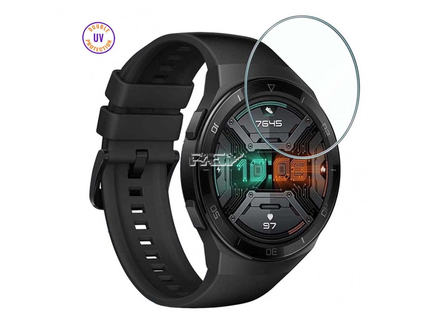 Protector HUAWEI WATCH GT 2e 46mm Cristal Templado, Doble Protección UV