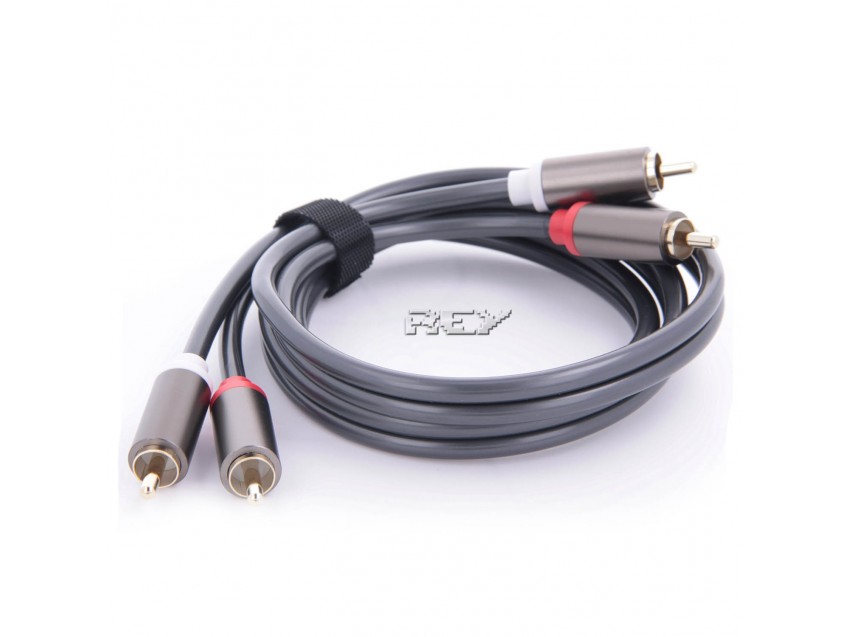Cable Audio Doble RCA para Amplificador Altavoces Subwoofer Coaxial Cine en Casa Analógico y Digital 3m