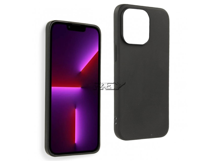 Funda Negra IPHONE 13 PRO 6,1" Silicona