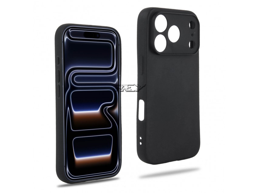 Funda Negra IPHONE 17 PRO Silicona