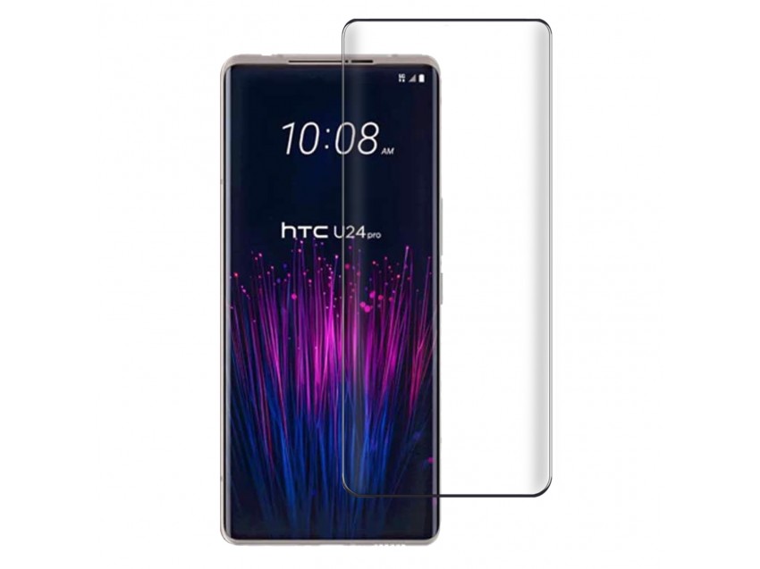 Protector Pantalla HTC U24 PRO Cristal Templado 3D Negro