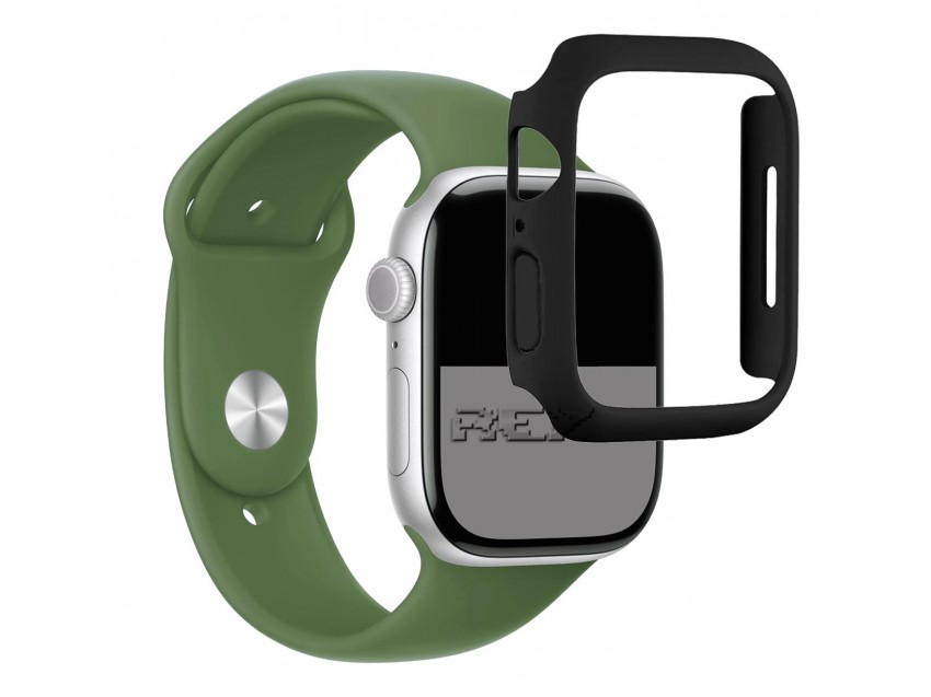 Funda APPLE WATCH SERIES 11 42MM Silicona Color Negro