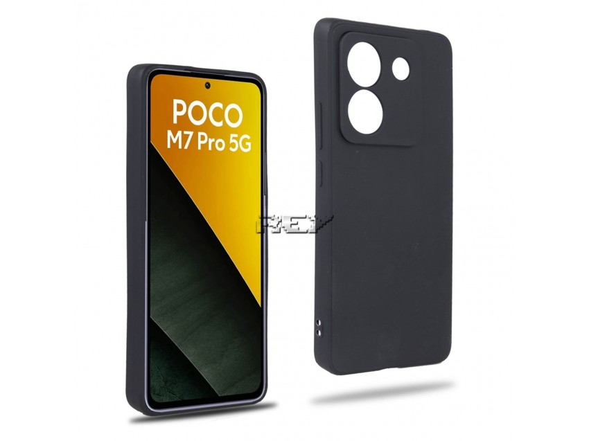 Funda Negra XIAOMI POCO M7 PRO 5G Silicona