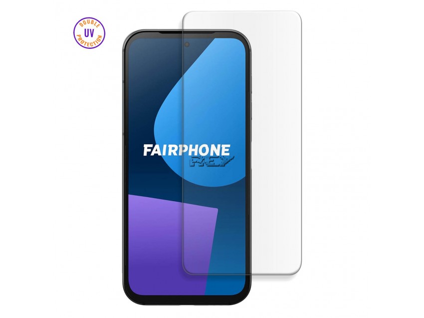 Protector Pantalla FAIRPHONE 6 Cristal Templado, Doble Protección UV
