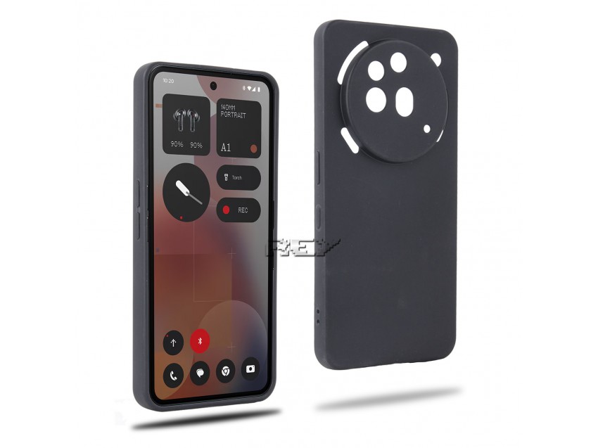 Funda Negra NOTHING PHONE 3A PRO 5G Silicona