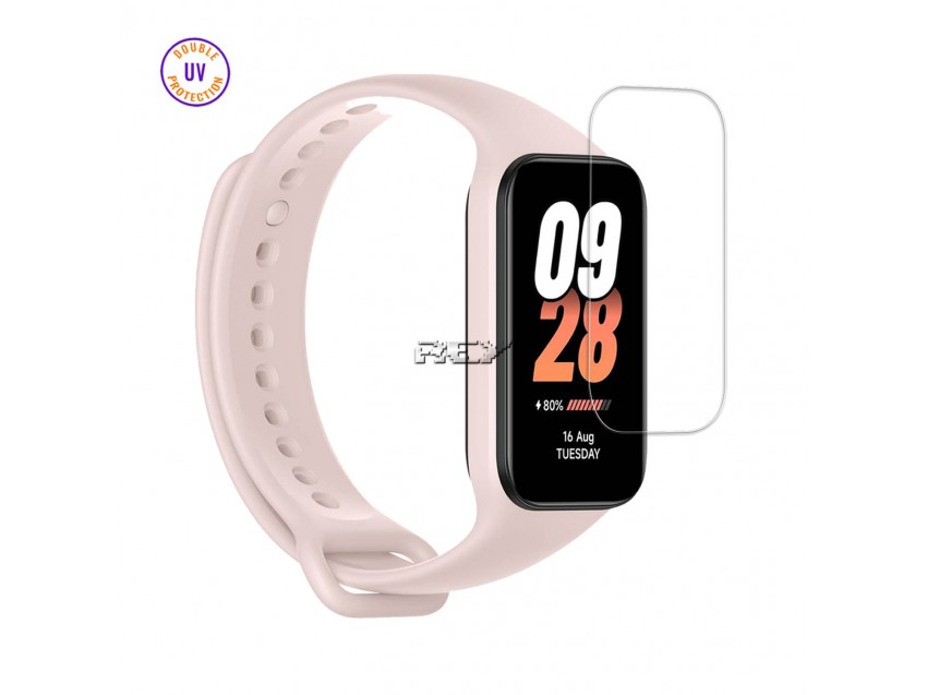 Protector XIAOMI SMART BAND 9 ACTIVE Cristal Templado, Doble Protección UV