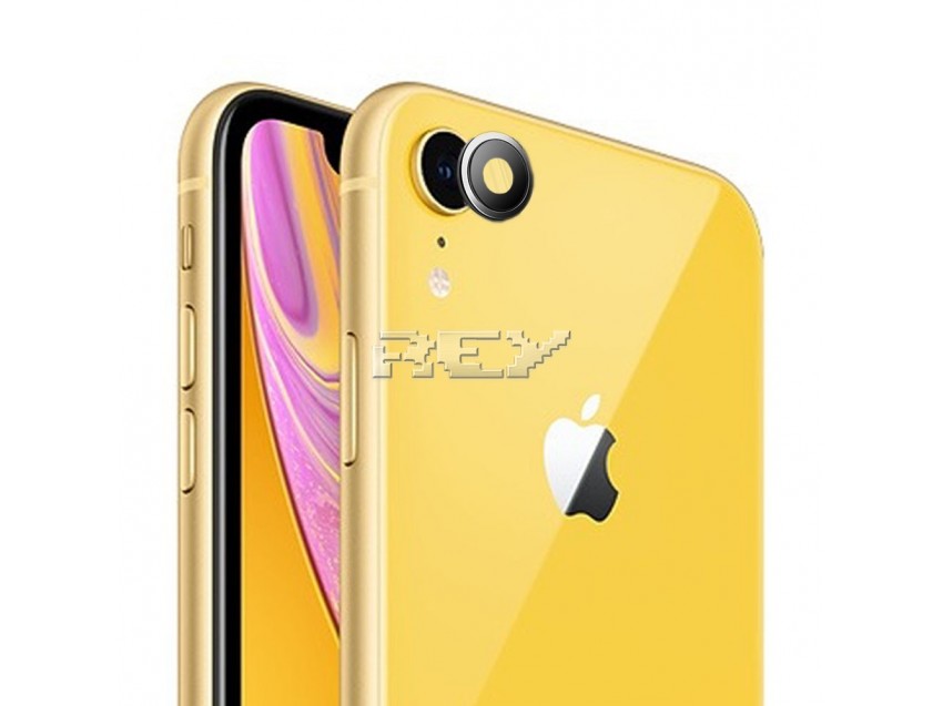 Protector Cámara IPHONE XR Cristal Templado 3D Plateado