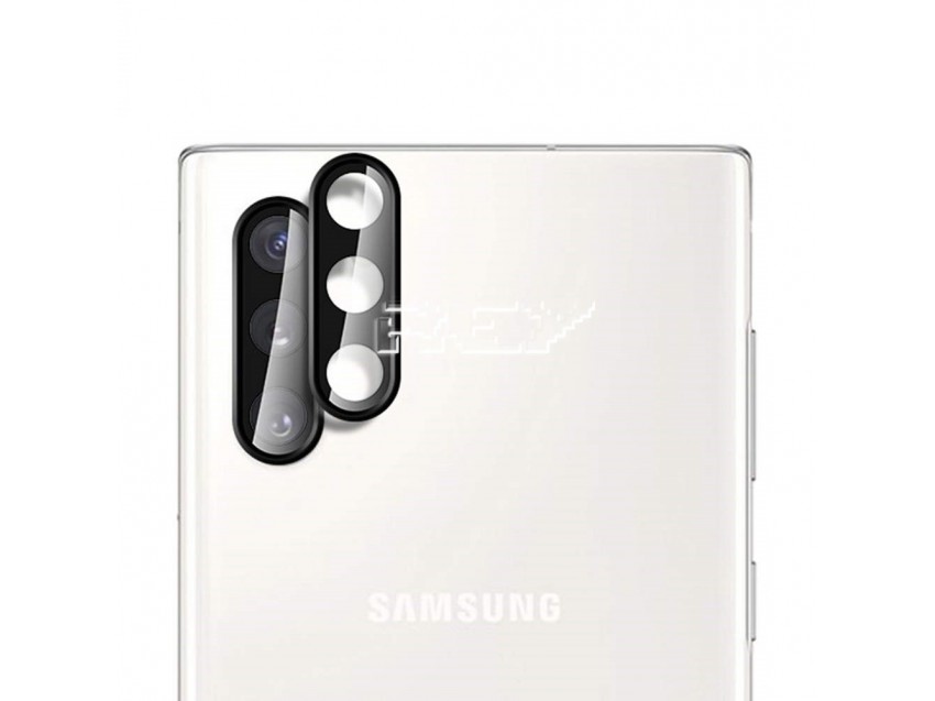 Protector Cámara SAMSUNG GALAXY NOTE 10+ Cristal Templado 3D Negro 9H+
