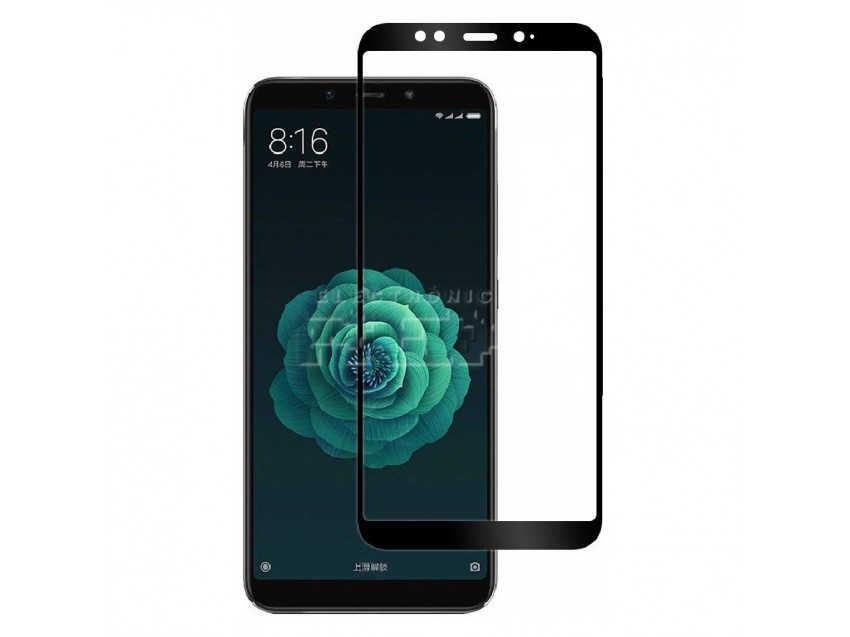 Protector Pantalla XIAOMI MI 6X Cristal Templado 3D Negro