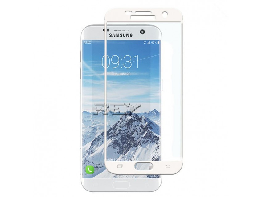 Protector Pantalla SAMSUNG GALAXY S7 EDGE Cristal Templado 3D Blanco