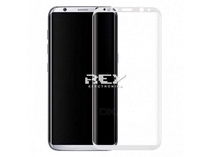Protector Pantalla SAMSUNG GALAXY S8 Cristal Templado 3D Plata