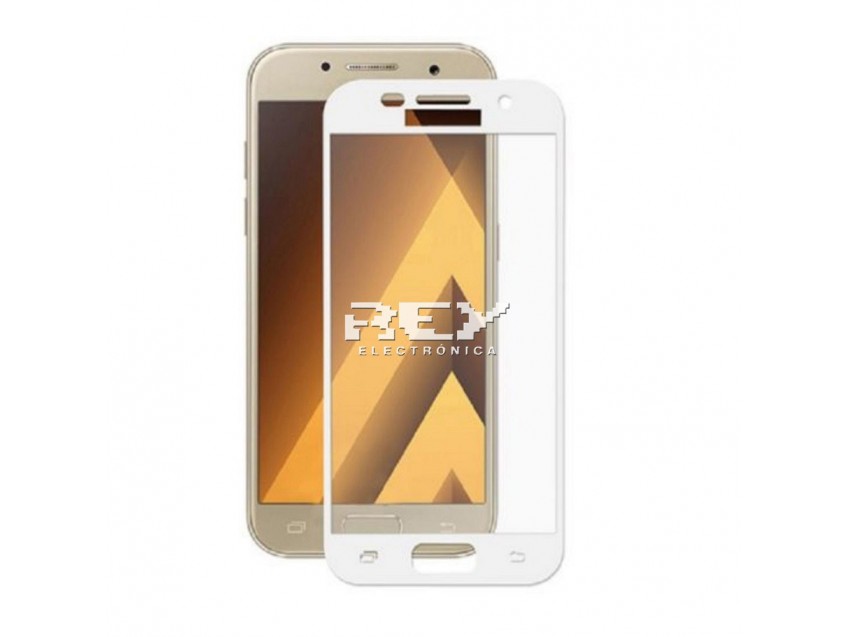 Protector Pantalla SAMSUNG GALAXY A3 2017 Cristal Templado 3D Blanco