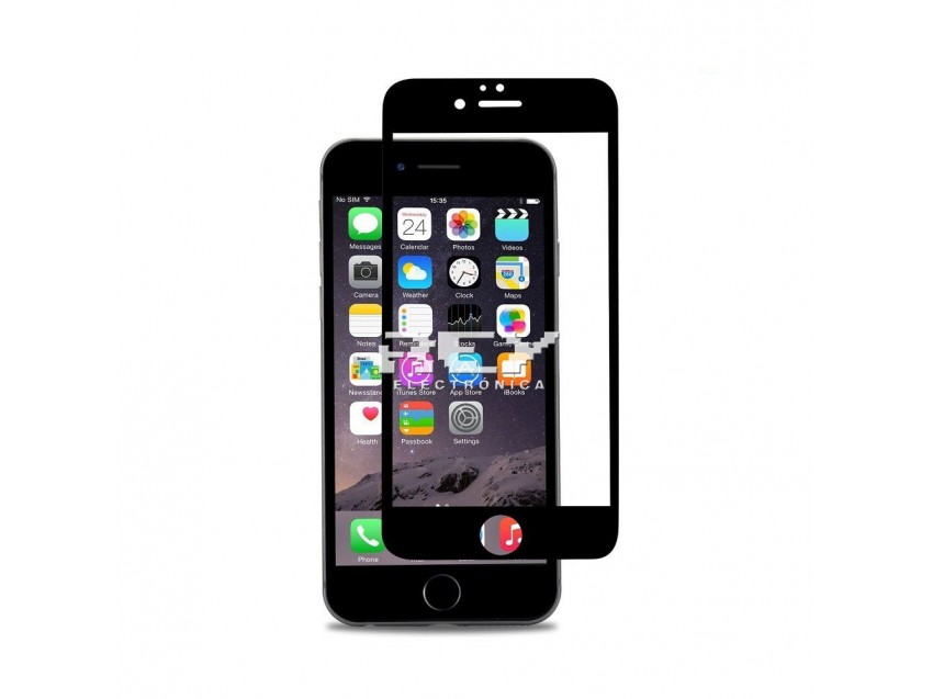 Protector Pantalla IPHONE 6 PLUS Cristal Templado 3D Negro