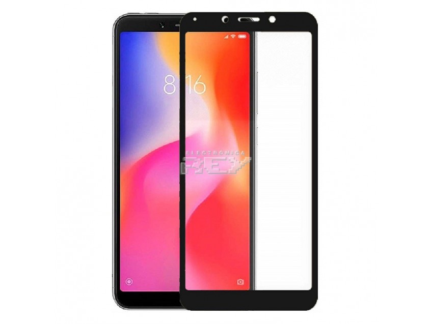 Protector Pantalla XIAOMI REDMI 6 Cristal Templado 3D Negro